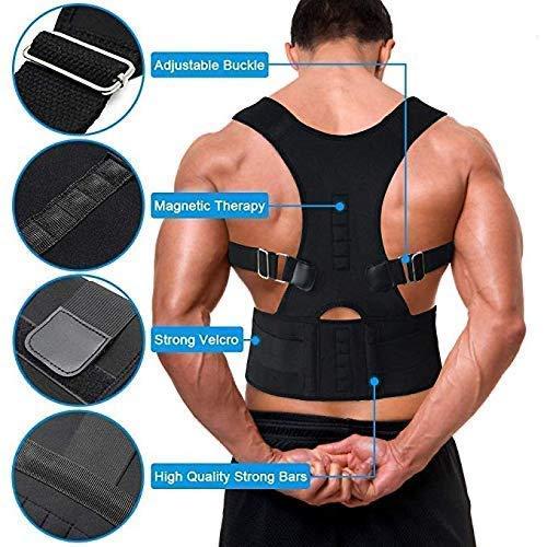 Posture belt for men and women for back pain Posture Corrector (Black)